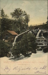 Shady Glen Wood Turning Mill & Falls, Catskills Cairo, NY Postcard Postcard 