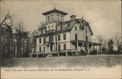 House 200 years old, used by Washington as his Headquarters Arlington, NJ Postcard Postcard Postcard