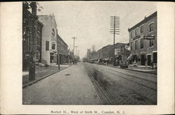 Market St., West of Sixth St. Postcard