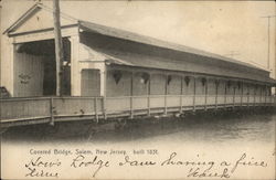 Covered Bridge, Built 1831 Postcard