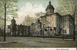 State Normal and Model Schools Postcard