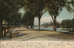 Riverside Drive, Passaic River Postcard