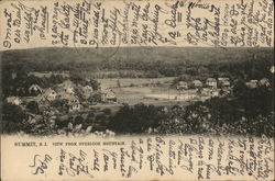 View of Overlook Mountain Summit, NJ Postcard Postcard Postcard