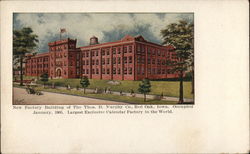 New Factory Building of the Thos. D. Murphy Co. Bed Oak Iowa Postcard