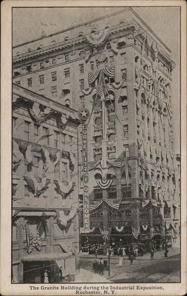 The Granite Building during the Industrial Exposition Rochester New York