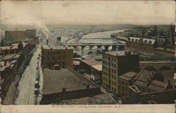 Bird's-Eye View, looking South Rochester New York