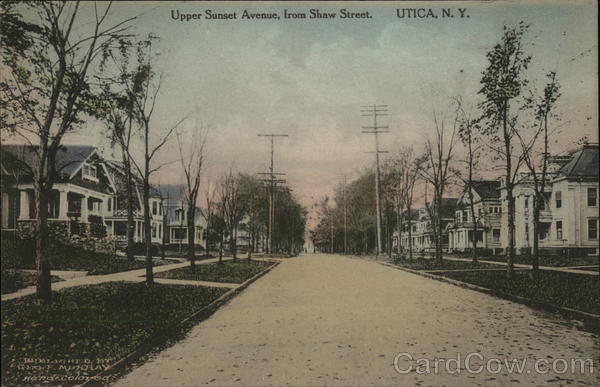Upper Sunset Avenue, Fron Shaw Street Utica New York