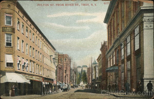 Fulton Street From River Street Troy New York