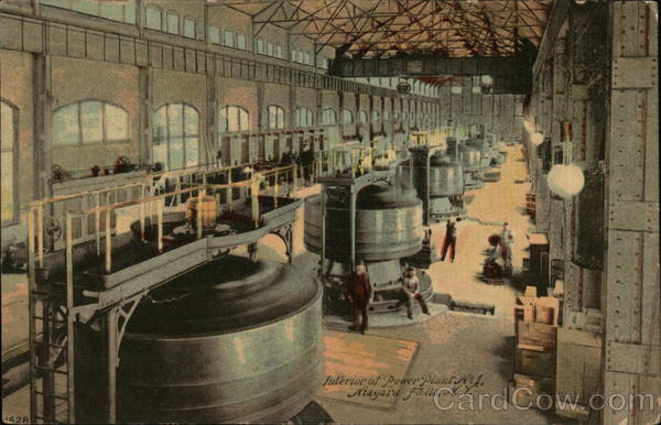 Interior of Power Plant No. 1 Niagara Falls New York