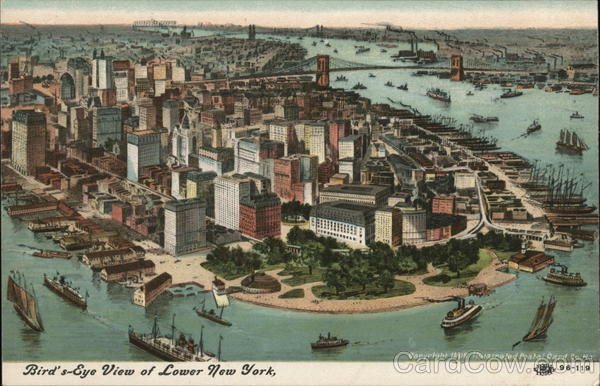 Bird's-Eye View of Lower New York