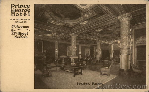 Prince George Hotel, Italian Room New York City