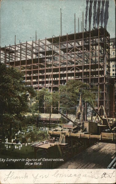 Sky Scraper in Course of Construction New York