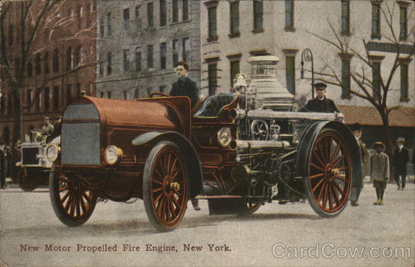 New Motor Propelled Fire Engine New York