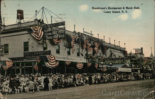 Henderson's Restaurant & Music Hall Coney Island New York