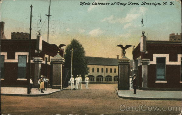 Main Entrance of Navy Yard Brooklyn New York