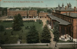 Bird's Eye View from Stuart's Hotel Postcard