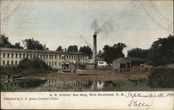 R.H. Fellow's Box Shop West Brentwood, NH Postcard Postcard Postcard