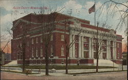Allen County Memorial Hall Postcard