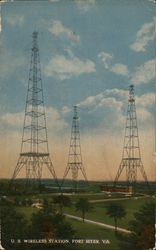 U. S. Wireless Station Postcard