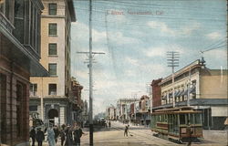 J. Street Sacramento, CA Postcard Postcard Postcard