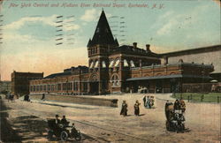 New York Central and Hudson River Railroad Depot Rochester, NY Postcard Postcard Postcard