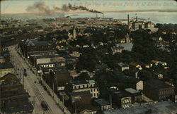 Birds Eye View Looking South Niagara Falls, NY Postcard Postcard Postcard