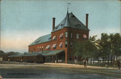 Railroad Station Gloversville, NY Postcard Postcard Postcard