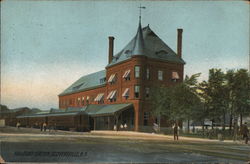 Railroad Station Postcard