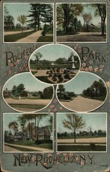 Views of Rochelle Park New Rochelle, NY Postcard Postcard Postcard