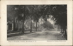 View on Roanoke Avenue, Riverhead, Long Island New York Postcard Postcard Postcard