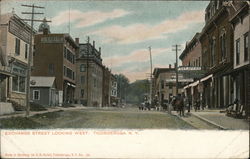 Exchange Street Looking West Postcard