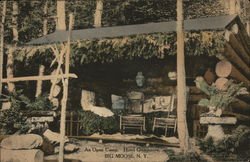 An Open Camp, Hotel Glennmore Postcard