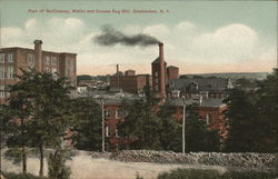 Part of McClearey, Wallin and Crouse Rug Mill Postcard