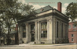 Amsterdam Free Library New York Postcard Postcard Postcard