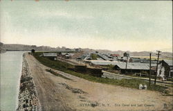 Erie Canal and Salt Covers Postcard