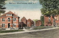 State Street, Alfred University New York Postcard Postcard Postcard