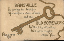 Dansville Old Home Week Postcard