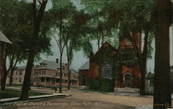 First Baptist Church & Parsonage Glens Falls, NY Postcard Postcard Postcard