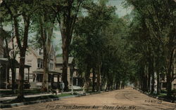 Glen St. from Sherman Ave. Glens Falls, NY Postcard Postcard Postcard