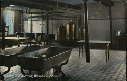 Auburn, N.Y. Kitchen, Women's Prison. New York Postcard Postcard 