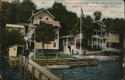 Lyall's Hotel and Tappan Zee Yacht Center Grand View-on-Hudson, NY Postcard Postcard Postcard