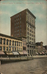 View of Genesee Street, City National Bank Utica, NY Postcard Postcard Postcard