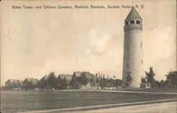 Water Tower and Officers Quarters, Madison Barracks Postcard