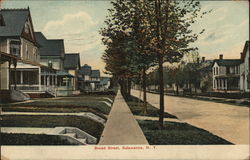 Broad Street Salamanca, NY Postcard Postcard Postcard