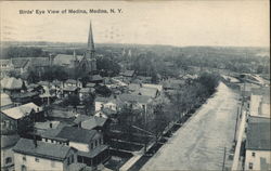 Birds' Eye View of Medina Postcard