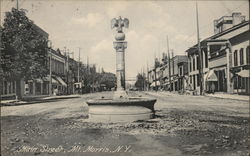 Main Street Mount Morris, NY Postcard Postcard Postcard