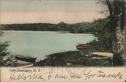 View of Lake Huntington New York Postcard Postcard Postcard