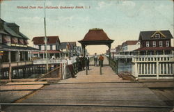 Holland Dock Pier, Hollands Rockaway Beach, NY Postcard Postcard Postcard