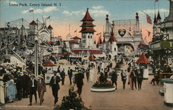 Luna Park Coney Island, NY Postcard Postcard Postcard