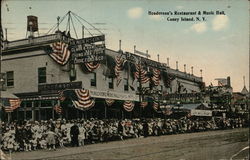 Henderson's Restaurant & Music Hall Postcard